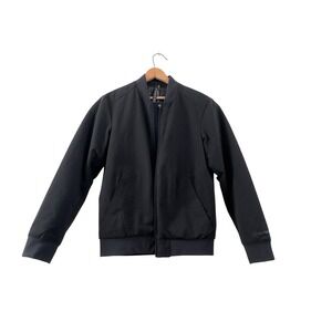 Lululemon Bomber Jacket Black Cotton Blend Small
